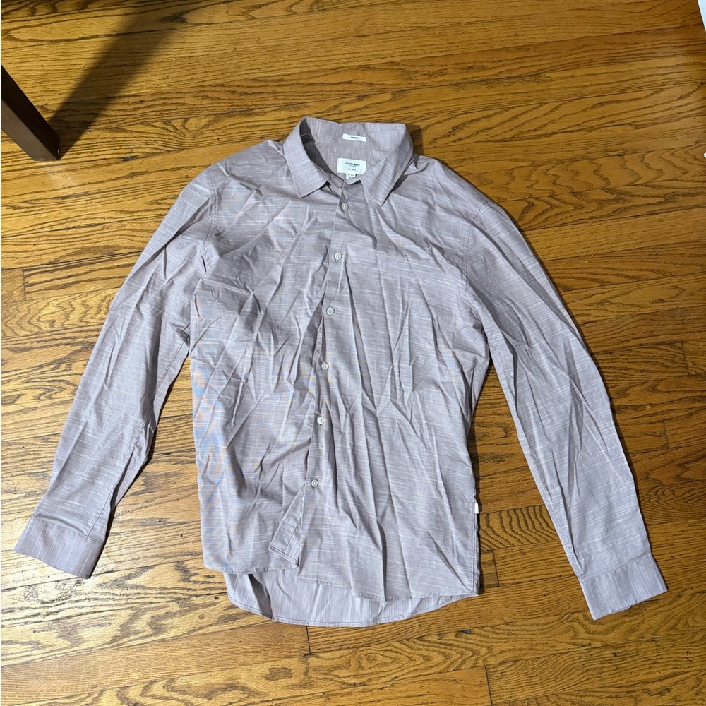 Men's Light Pink Button-Up Shirt